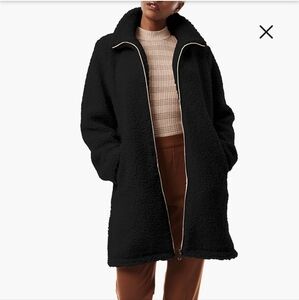 Bernardo Longline Faux Sherling Teddy Jacket Sz XL